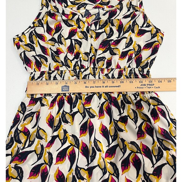 Banana Republic Petite Smocked Waist Floral Sleeveless Blouse Top Women's PS - Picture 8 of 10